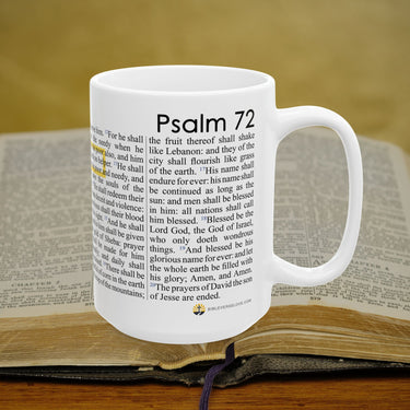 Psalm 72 Full Text - 15oz Coffee Mug